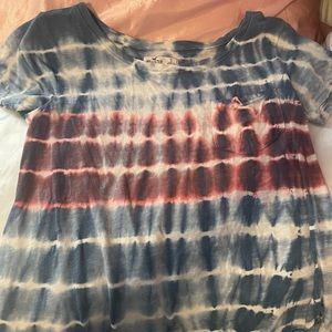 hollister tie dye top shirt